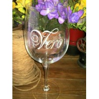 Copas de cristal  grabadas, personalizadas 