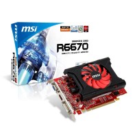 PLACAS DE VIDEOS MSI ATI RADEON R6670-MD2GD3 2 GB DDR3