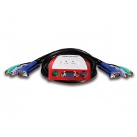 CONECTIVIDAD ENCORE 2 PORT PS/2  TECLADO/VGA/MONITOR C/CABLES ENKVM-PS2