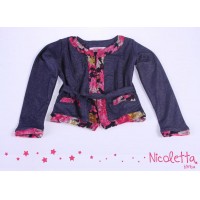 Conjunto algodn  con encaje