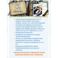 Sublimados y estampados en flock y vinilos, servicio de impresión