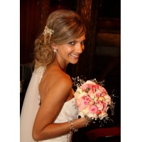 Ramo para novia, tocado y aros - Accesorios para Novias