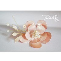 Tocado de Novia flor de dos capas - Accesorios para Novias