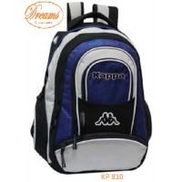 MOCHILA KAPPA 18 kp810 PORTANOTEBOOK AZUL Y GRIS CLARO