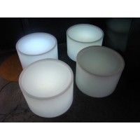 Arriendo pouf circular led