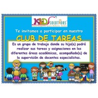 Club de tarea, estudio dirigido, tareas dirigidas.