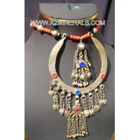 DANZA DEL VIENTRE METAL JOYAS COLLAR BANJARA KUCHI