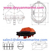 ATOB-35 MAN THROW OVER BOARD LIFERAFT