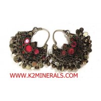 Tribu aretes plata chapada en joyera cristal joyas aretes gota