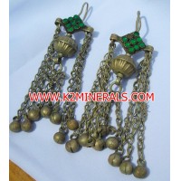 Tribu diseo ,pastillas resina forma aretes ,antigua-24