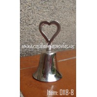 Campana de metal mango de corazn