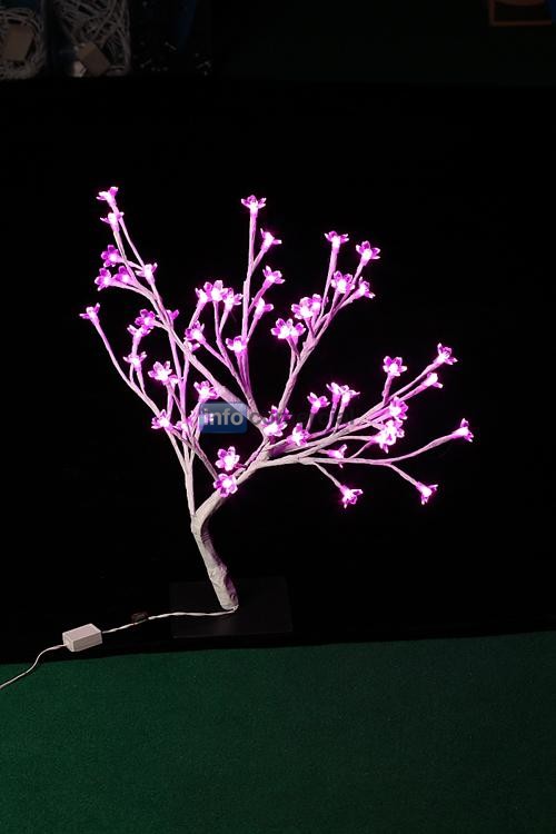 La luz del rbol de 24V 56LED cereza rosa clido hotel de vacaciones de la boda de la flor blanca habitacin LED String da decoracin fiesta en el jardn colorido de la lmpara de la UE altura 700cm el envo libre de San Valentn cable los 5M