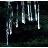 LED-Meteor lluvia luz los 30CM 110-220V del tubo 3528 SMD Nevadas Meteor Rain exterior luz blanca luces de la decoracin ligera del banquete de boda de luces navideas LED