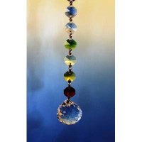 Colgante de cristales facetados para Feng Shui