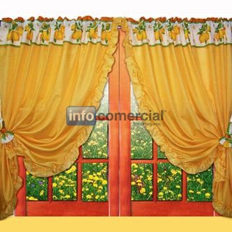 Cortina para Cocina C/Volados 3x1.30mt