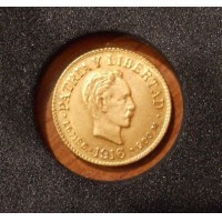 Cuba - 1 peso 1916 - ORO - S/C