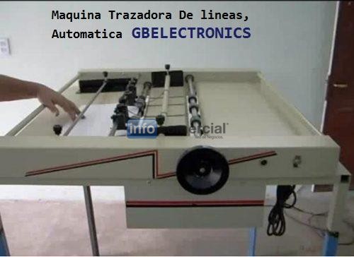 Maquina trazadora y ecoladora automatica para fabricar bolsas de papel y carton