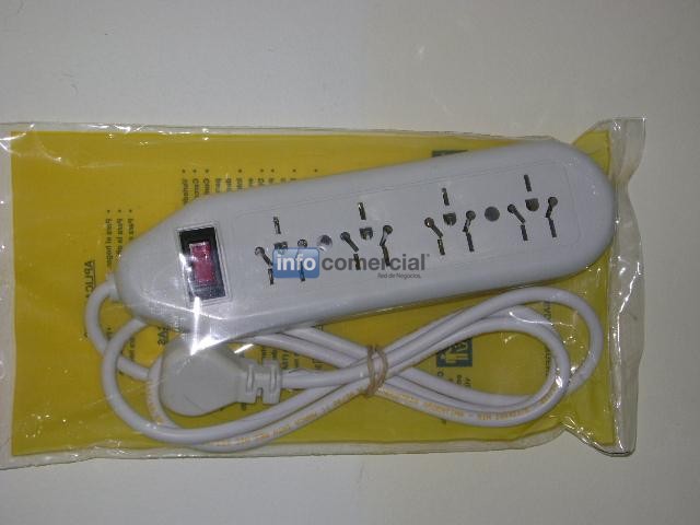 Prolongador zapatilla marca edy con cable multinorma