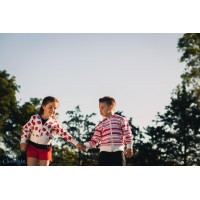Campera de rústica estampada de varón