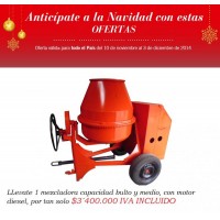 Venta Mezcladora capacidad bulto y medio JD