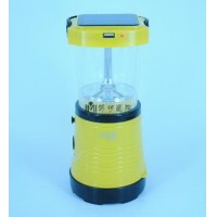 Recargable Solar Linterna, con interfaz USB, 3 colores de luz ajustrado