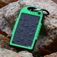 Carregador Solar Porttil Com Bateria De 5000mah Power Bank