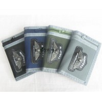 3-Plego Nylon Cartera de Estilo Casual, 4 Colores, Fashion y Famosa