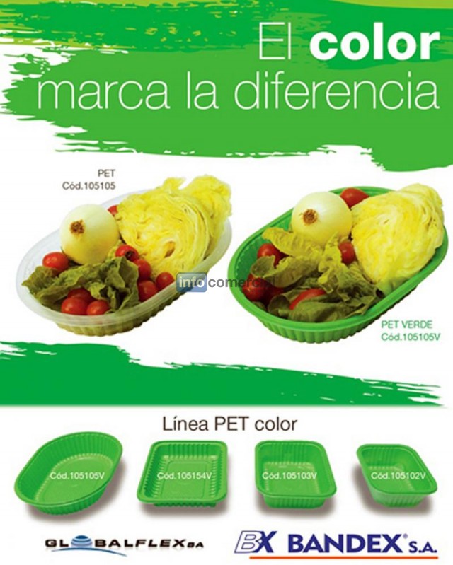 Bandejas de color Verde