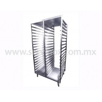 Carro Rack De Dos Columnas En Acero Inoxidable