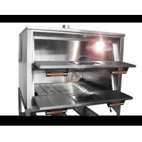 Horno Para Pan 4 Charolas Con Luz Y Cristal Acero Inoxidable