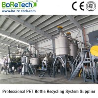 Lnea de produccin de escamas de botellas plsticas PET