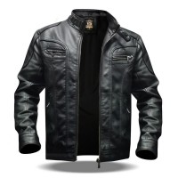 Casaca de cuero Guante para hombre Slim Fit YD-01