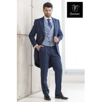 Alquiler de chaqu azul tinta con chaleco coleccin SELECT En modelos pata de gallo,gales o escocs en marino