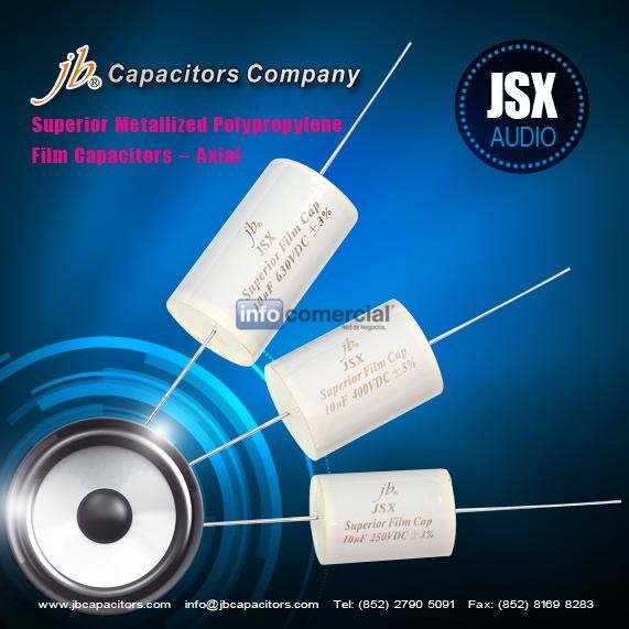 JSX - Superior polipropileno metalizado Filme Capacitores - Axial
