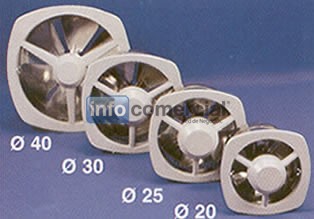 Extractores para pared 25cm/Extractors for wall 25 cm