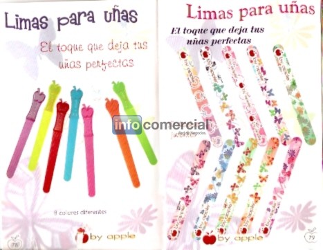 LIMA PLASTICA Y LIMA DECORADA