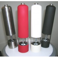 Molinillo Pimentero / Salero electronico con pulsador a pilas + linterna