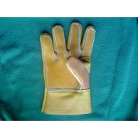 GUANTES MODELO EXTRA REFORZADO DE CUERO DE RES AMARILLO
