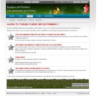 Ofrece Pginas Web a los equipos de tus torneos