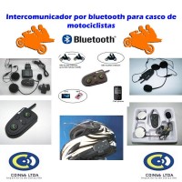 INTERCOMUNICADOR  PARA CASCO DE MOTOCICLISTAS HABLE CON EL PASAJERO, HABLE POR TELEFONO, ESCUCHE RADIO  MUSICA.