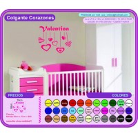 Colgante Corazones