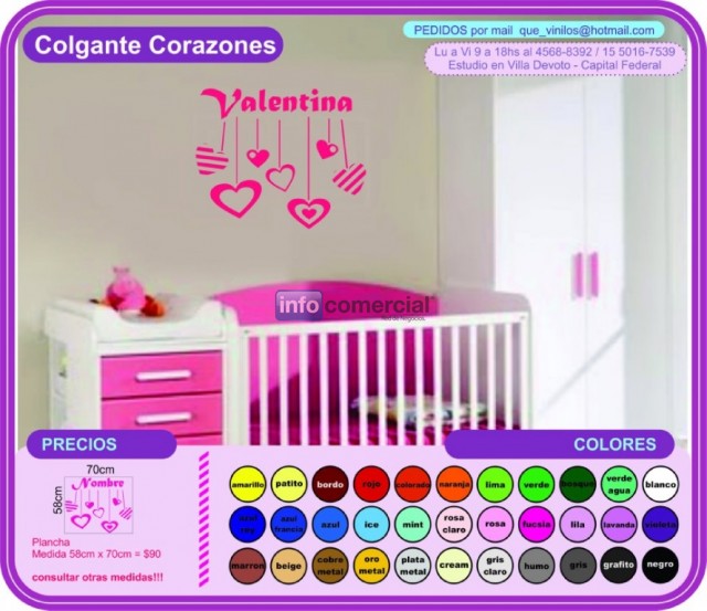 Colgante Corazones